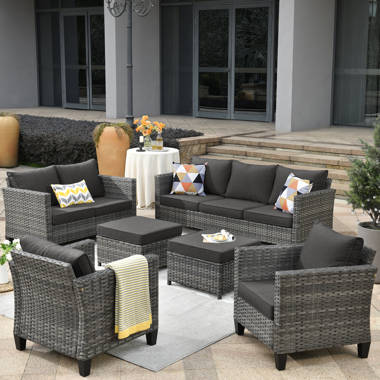 Rattan best sale outdoor cushions